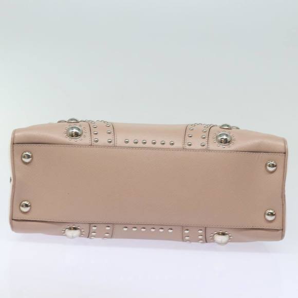 PRADA Hand Bag Safiano leather Pink Auth bs15840 - Picture 5 of 16